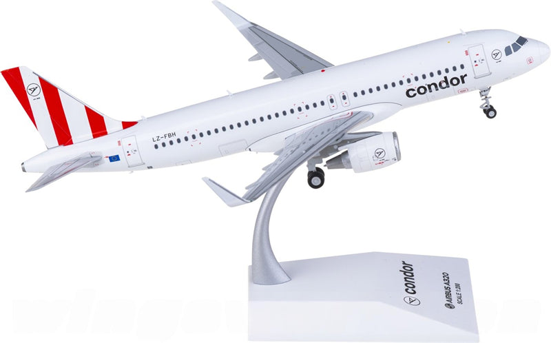 JC Wings Condor for Airbus A320 LZ-FBH 1:200 Airplane Pre-built  Airliner Model Display