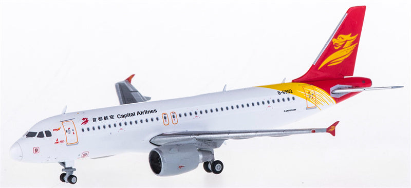 JC Wings Capital Airlines for Airbus A320 B-6952 1:400 Airplane Pre-built  Airliner Model Display
