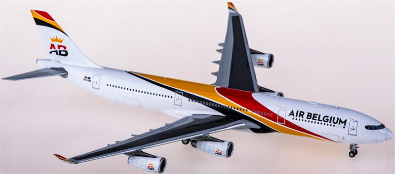 JC Wings Air Belgium for Airbus A340-300 OO-ABB 1:400 Airplane Pre-built  Airliner Model Display