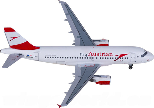 AeroClassics Austrian Airlines for Airbus A319 OE-LDE 1:400 Airplane Pre-built Airliner Model Display
