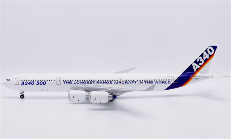 JC Wings Airbus House Color for Airbus A340-500 F-WWTE The Longest Range Aircraft in the World 1:200 Aircraft Pre-built  Airliner Model Display