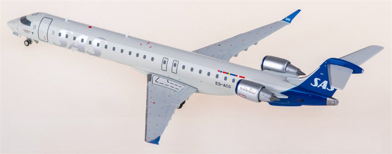 JC Wings SAS for Scandinavian Airlines for Bombardier CRJ-900LR ES-ACG 1:200 Airplane Pre-built  Airliner Model Display