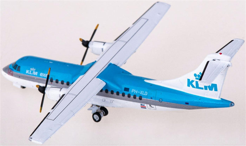 JC Wings KLM for ATR-42-300 PH-XLD 1:400 Airplane Pre-built  Airliner Model Display