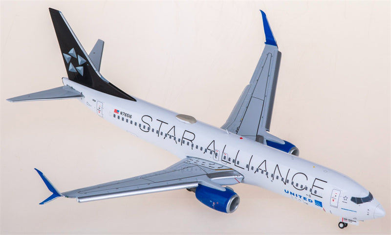 Geminijets United Airlines for Boeing 737-800W N76516 for Star Alliance Flaps Down 1:200 Airplane Pre-built  Airliner Model Display