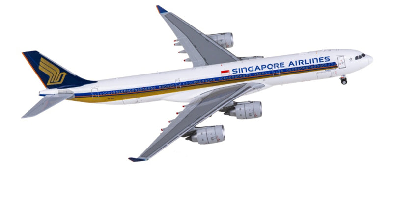 Hxmodels Singapore Airlines for Airbus A340-500 9V-SGE 1:400 Aircraft Pre-built  Airliner Model Display