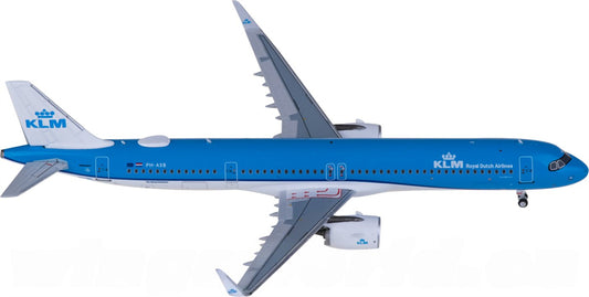 NG Models KLM for Airbus A321neo PH-AXB 1:400 Airplane Pre-built Airliner Model Display
