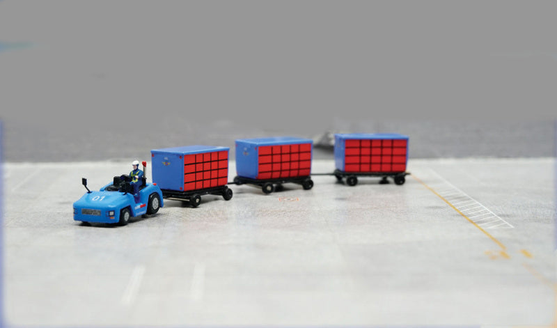 Fantasy Wings SouthWest Cargo Cart Set 1:200 Accessory Pre-built  Airliner Model Display