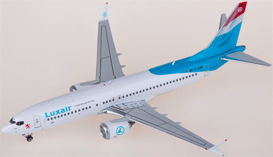 Phoenix Luxair for Boeing 737 MAX 8 LX-LBK 1:400 Airplane Pre-built Airliner Model Display