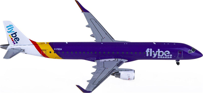 JC Wings Flybe for Embraer ERJ-190 G-FBEM 1:400 Airplane Pre-built Airliner Model Display