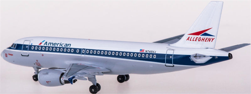 AeroClassics American Airlines for Airbus A319 N745VJ Allegheny Painting 1:400 Aircraft Pre-built  Airliner Model Display