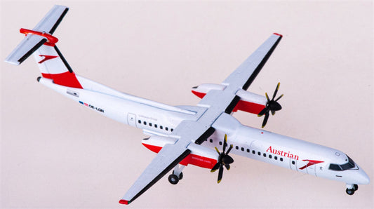 Herpa Austrian Airlines for Bombardier for Dash 8 Q400 OE-LGN 1:500 Airplane Pre-built  Airliner Model Display