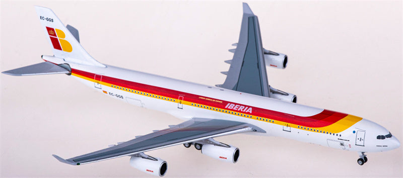 AeroClassics Iberia for Airbus A340-300 EC-GGS 1:400 Airplane Pre-built  Airliner Model Display