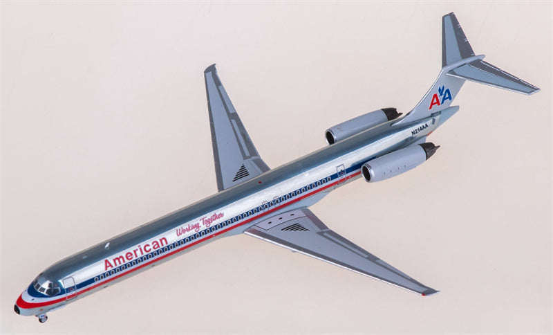 NG Models American Airlines for McDonnell Douglas MD-82 N214AA 1:400 Airplane Pre-built Airliner Model Display