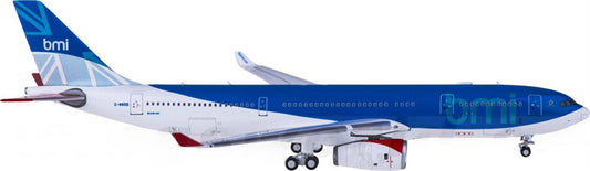 NG Models BMI for Airbus A330-200 G-WWBB 1:400 Aircraft Pre-built  Airliner Model Display