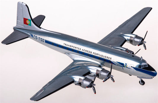 Herpa TAP Portugal for Douglas DC-4 CS-TSD 1:200 Aircraft Pre-built  Airliner Model Display