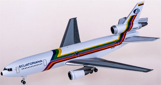 Herpa Ecuatoriana for McDonnell for Douglas DC-10-30 HC-BKO 1:500 Aircraft Pre-built  Airliner Model Display