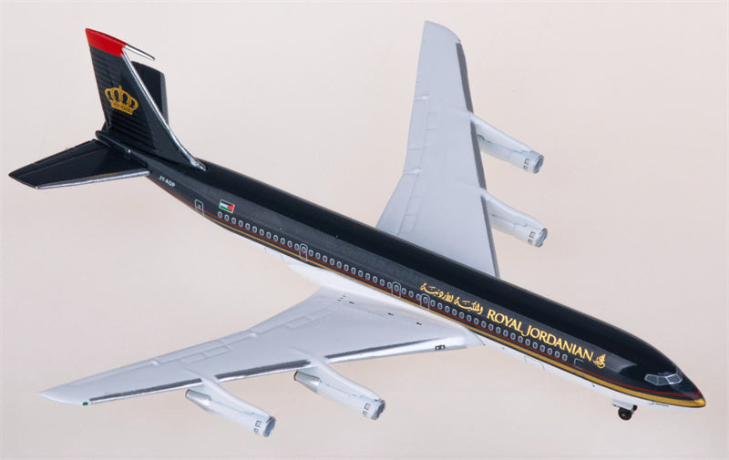 AeroClassics Royal Jordanian Airlines for Boeing 707-300C JY-ADP 1:400 Airplane Pre-built  Airliner Model Display