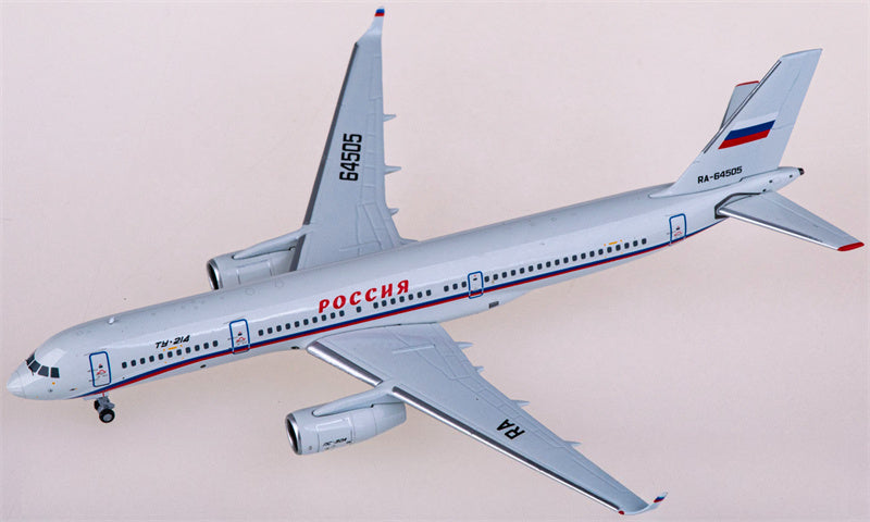 NG Models Russia State Transport Company for Tupolev TU-214 RA-64505 1:400 Airplane Pre-built  Airliner Model Display