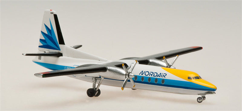 AeroClassics Nordair for Fokker F27 C-GNDH 1:400 Aircraft Pre-built  Airliner Model Display