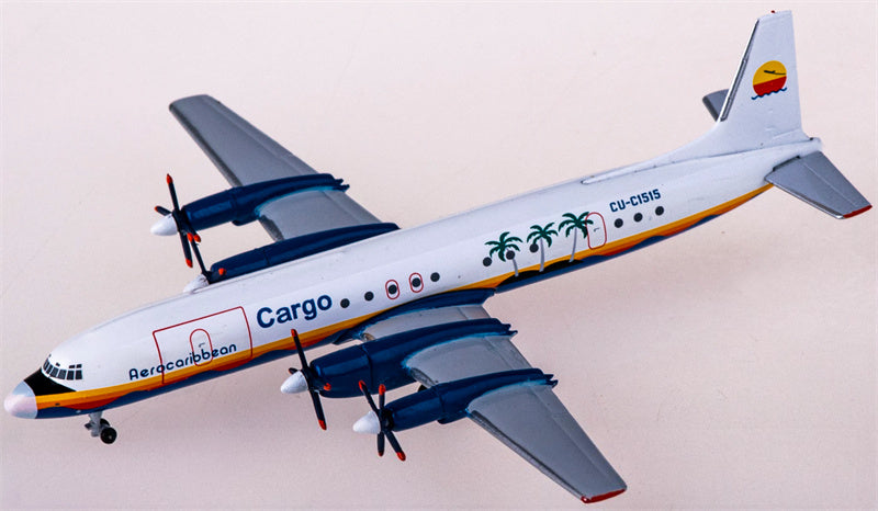 AeroClassics Aero Caribbean for Ilyushin Il-18 CU-C1515 1:400 Airplane Pre-built  Airliner Model Display