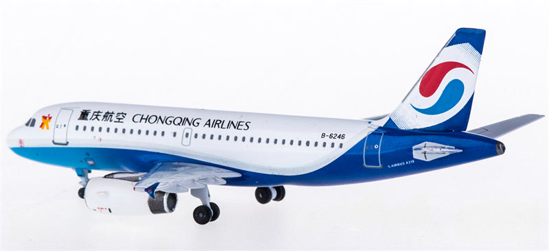 AeroClassics Chongqing Airlines for Airbus A319 B-6246 1:400 Airplane Pre-built  Airliner Model Display