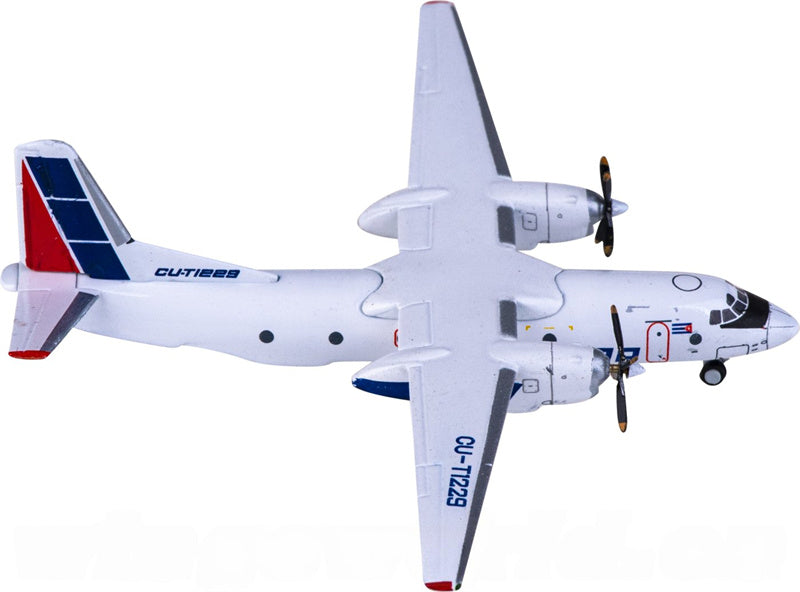 Geminijets Cubana for Antonov An-26 CU-T1229 1:400 Airplane Pre-built  Airliner Model Display