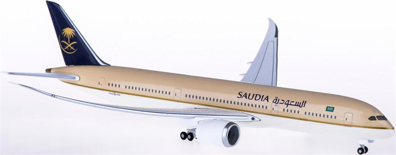 for Hogan for Saudia for Boeing 787-9 Flight status 1:400 Airplane Pre-built Airliner Model Display