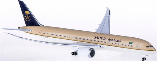 for Hogan for Saudia for Boeing 787-9 Flight status 1:400 Airplane Pre-built Airliner Model Display