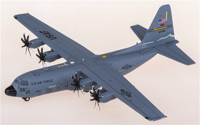 Geminijets USAF for Lockheed C-130H Hercules 96-7325 1:200 Airplane Pre-built Airliner Model Display