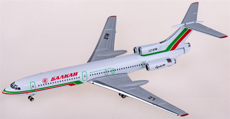 Phoenix Balkan Bulgarian Airlines for Tupolev TU-154B LZ-BTM 1:400 Airplane Pre-built  Airliner Model Display