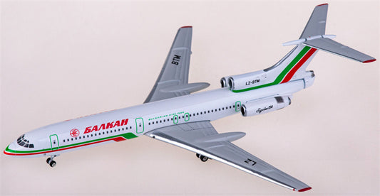Phoenix Balkan Bulgarian Airlines for Tupolev TU-154B LZ-BTM 1:400 Airplane Pre-built  Airliner Model Display