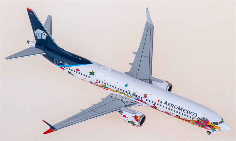 NG Models Aeromexico for Boeing 737 MAX 9 XA-GQS 1:400 Airplane Pre-built  Airliner Model Display