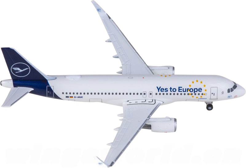 Herpa Lufthansa for Airbus A320 D-AIUC 1:500 Airplane Pre-built  Airliner Model Display