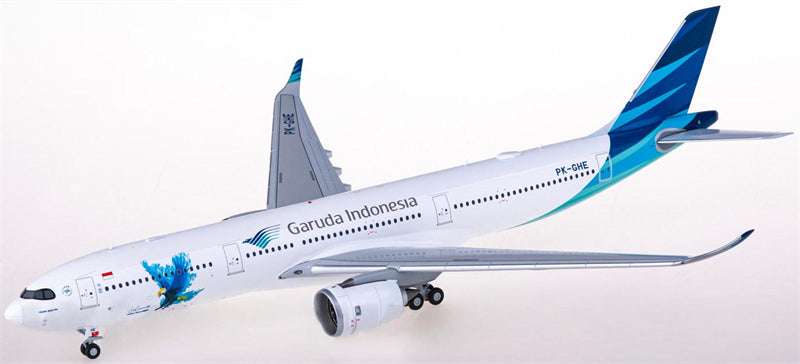 JC Wings Garuda Indonesia for Airbus A330-900neo PK-GHE 1:200 Airplane Pre-built Airliner Model Display