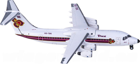 JC Wings Thai Airways for BAe 146-300 HS-TBK 1:400 Airplane Pre-built  Airliner Model Display