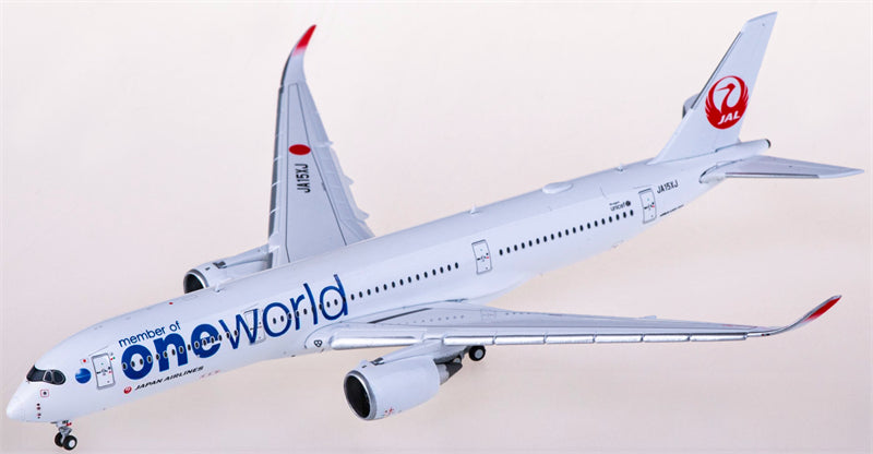 JC Wings Japan Airlines for Airbus A350-900XWB JA15XJ member of oneworld Flaps Down 1:400 Airplane Pre-built Airliner Model Display