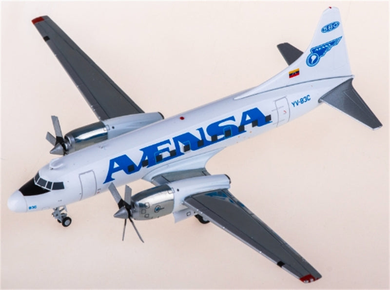 JC Wings Avensa for Convair CV-580 YV-83C 1:200 Aircraft Pre-built  Airliner Model Display