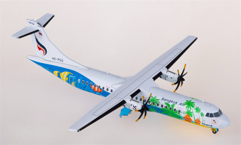 JC Wings Bangkok Airways for ATR-72-500 HS-PGG 1:200 Airplane Pre-built  Airliner Model Display