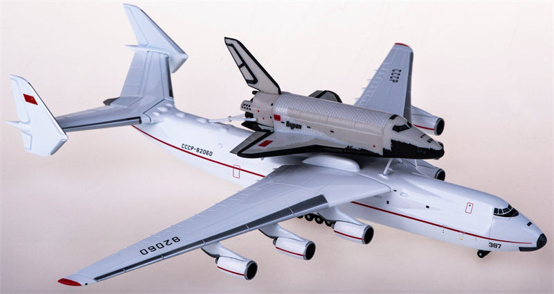 Herpa Antonov AN-225 CCCP-82060 Mriya w/ for Buran Orbiter 1:400 Airplane Pre-built  Airliner Model Display