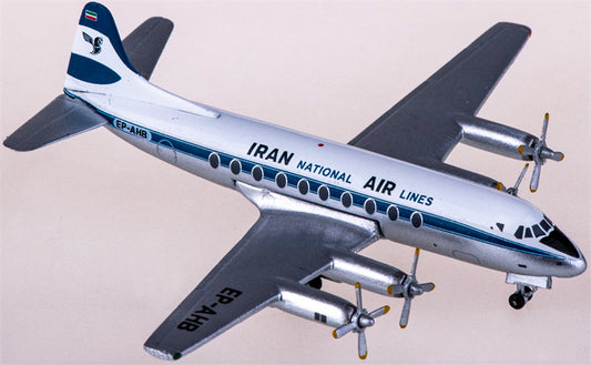 AeroClassics Iran Air for Vickers for Viscount 700 EP-AHB 1:400 Airplane Pre-built  Airliner Model Display