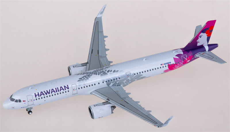 Geminijets Hawaiian Airlines for Airbus A321neo N208HA 1:400 Airplane Pre-built Airliner Model Display