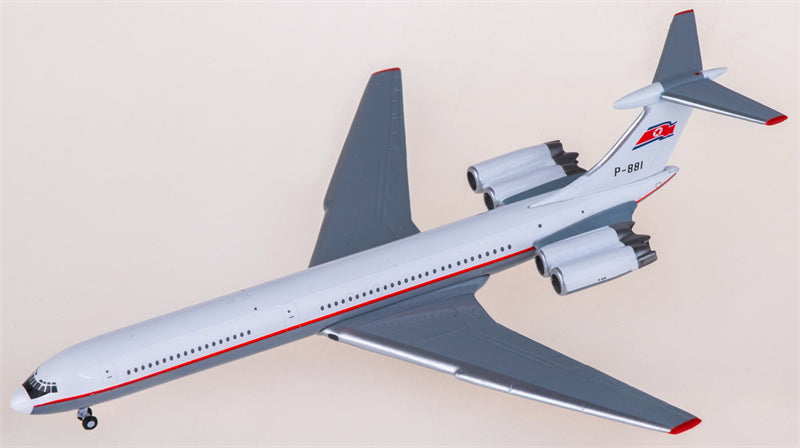 JC Wings Air Koryo for Ilyushin IL-62M P-881 1:400 Airplane Pre-built Airliner Model Display