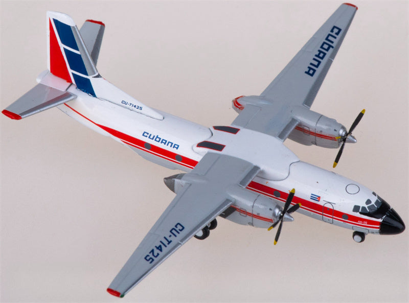 JC Wings Cubana for Antonov An-26 CU-T1425 1:400 Airplane Pre-built  Airliner Model Display