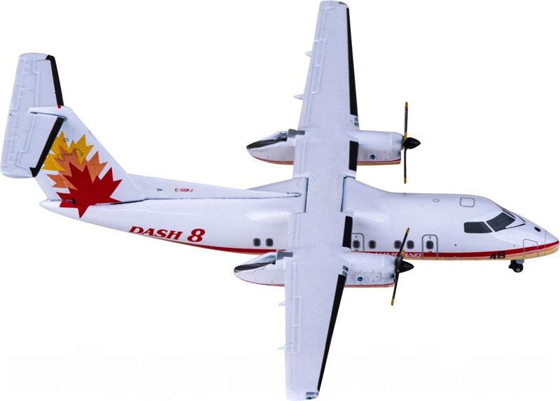 JC Wings De Havilland Canada for Bombardier for Dash 8 Q100 C-GGPJ 1:400 Airplane Pre-built  Airliner Model Display