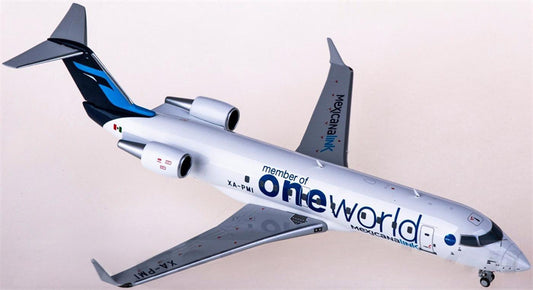 NG Models Mexicana for Bombardier CRJ200LR XA-PMI member of oneworld 1:200 Airplane Pre-built  Airliner Model Display