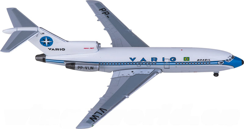 AeroClassics VARIG for Boeing 727-100 PP-VLW 1:400 Airplane Pre-built Airliner Model Display