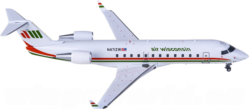 NG Models United Express for Air Wisconsin for Bombardier CRJ200LR N471ZW 1:200 Airplane Pre-built Airliner Model Display