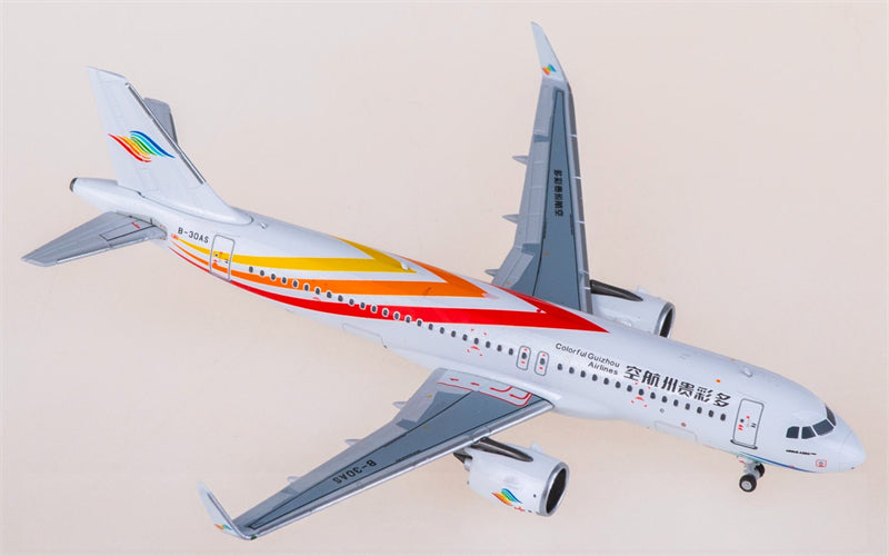 NG Models Colorful Guizhou Airlines for Airbus A320neo B-30AS 1:400 Airplane Pre-built  Airliner Model Display