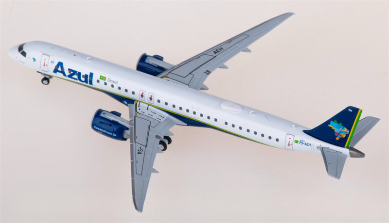 Geminijets Azul for Embraer ERJ-195-E2 PS-AEH 1:400 Aircraft Pre-built  Airliner Model Display