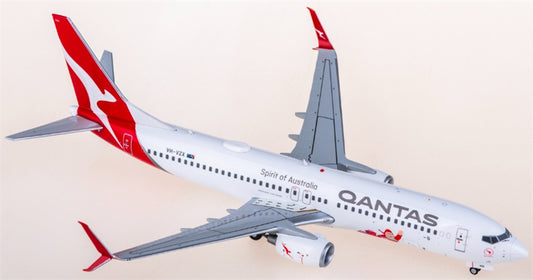 JC Wings Qantas Airways for Boeing 737-800 VH-VZX 1:200 Aircraft Pre-built  Airliner Model Display